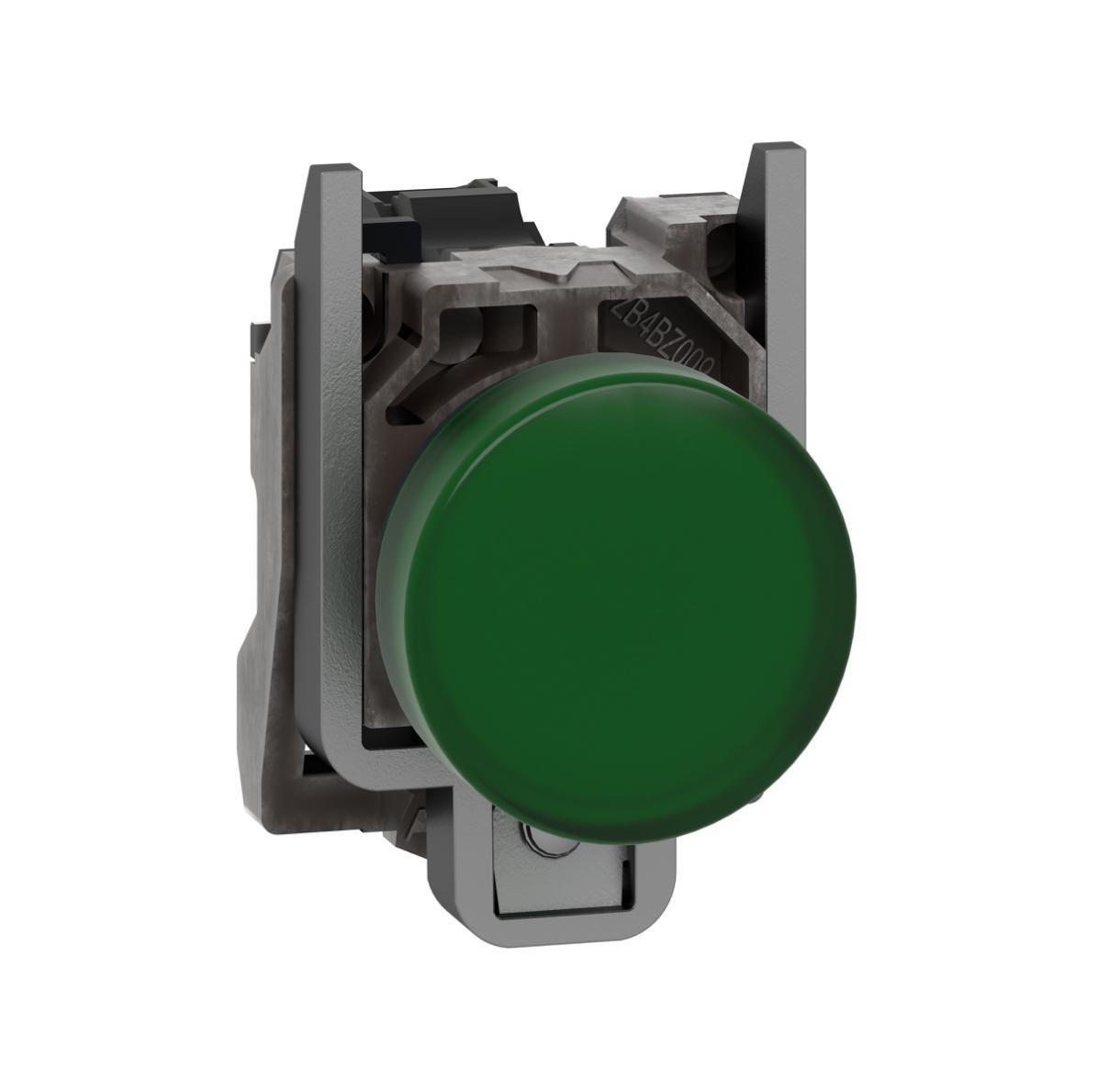 ИндикаторнаяЛампа в сборе Schneider Electric 230-240V AC IP66 серия Harmony XB4 металл Зеленый (00000059898)