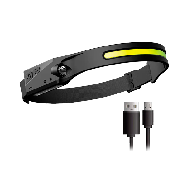 Фонарь налобный BL-G28 XPE+COB с сенсором (2968922075)