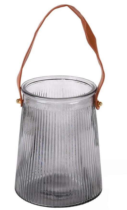 Ваза стеклянная 16х10 см (R35656-BL)