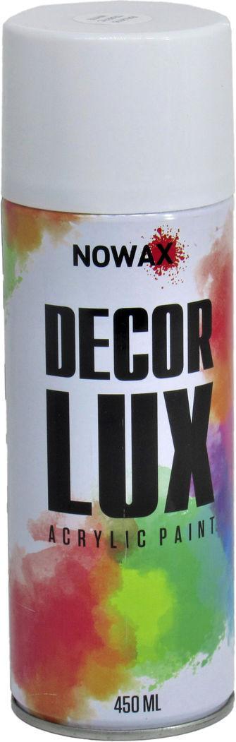Краска-спрей Nowax Decor Lux 450 мл RAL 9016 Белый (NX48014 9016)