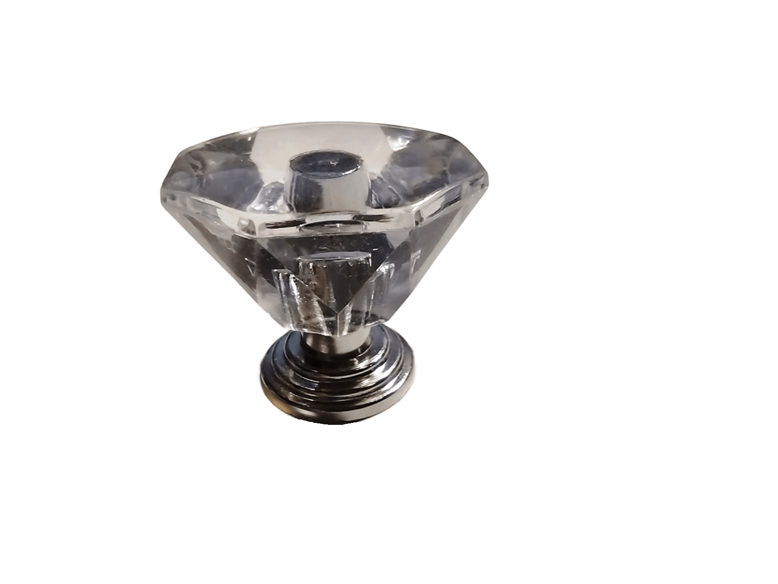 Ручка мебельная кристалл Хром