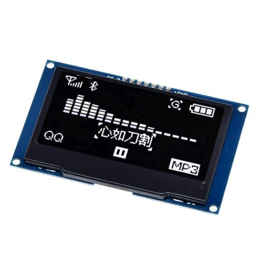 Дисплей OLED 2.42 драйвер SSD1309 интерфейс SPI Белый (25793323)