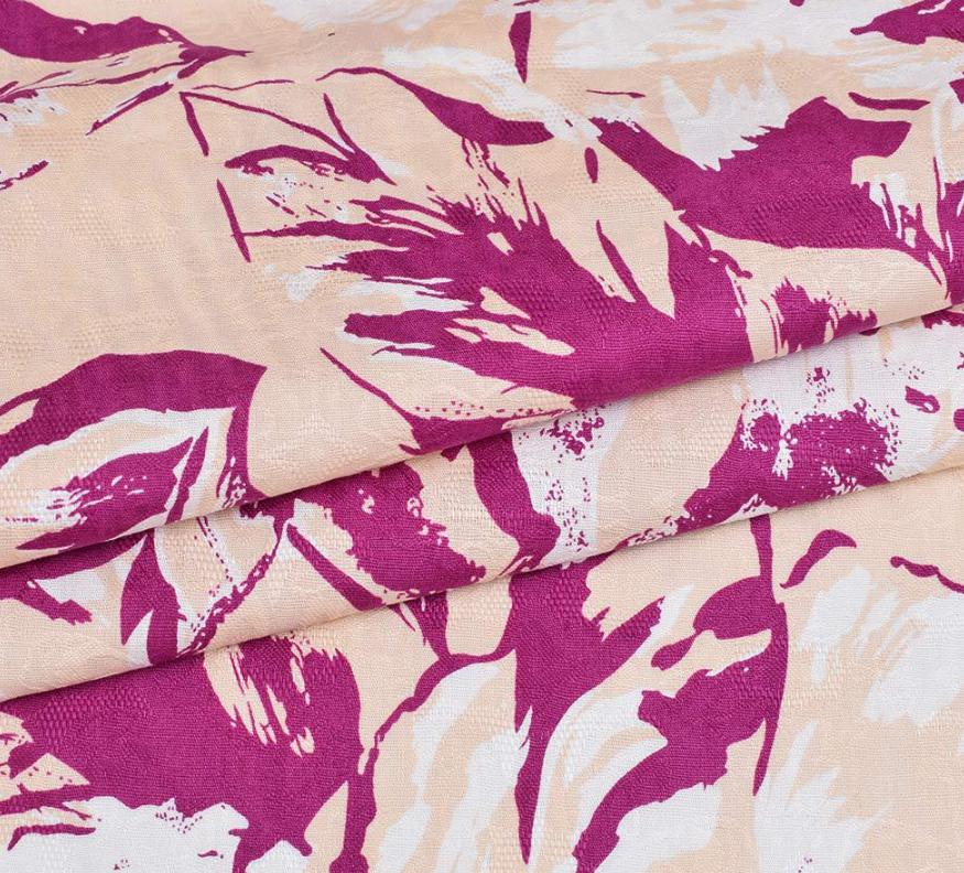 Тканина коттон-жаккард стрейч ширина 145 см Бежевий (11836.017) - фото 1 Тканина коттон-жаккард стрейч ширина 145 см Бежевий (11836.017) - фото 1