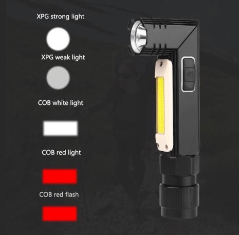 Фонарик Goread Y112 USB XPG+COB IP65 10000 лм мощный с магнитом - фото 3