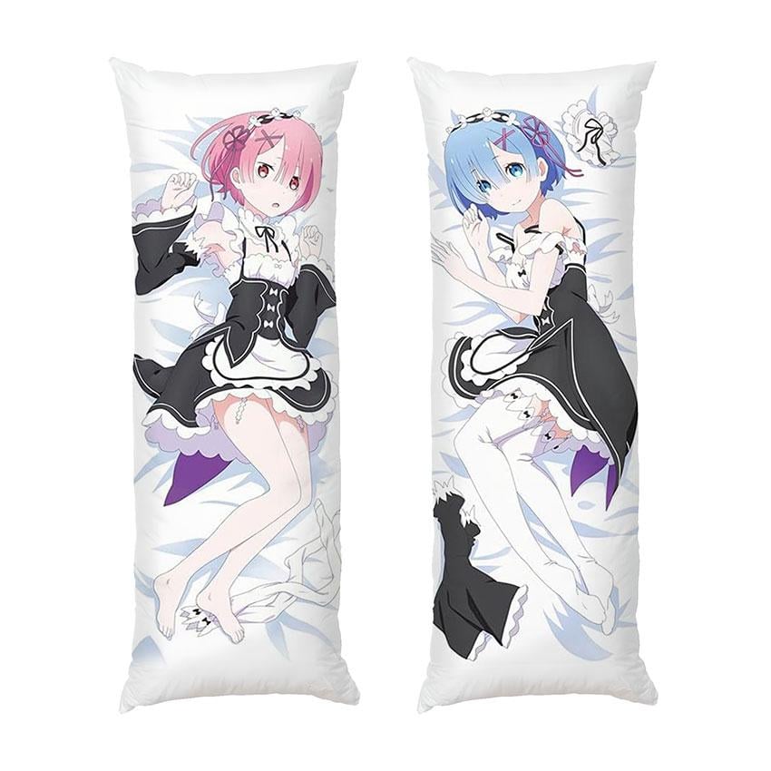 Подушка дакимакура Ram and Rem Anime ReZero габардин 140х45 см Подушка дакимакура Ram and Rem Anime ReZero габардин 140х45 см