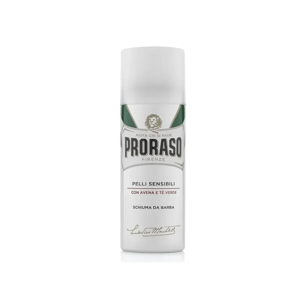 Піна для гоління Proraso Shaving Foam Sensitive Green Tea із зеленим чаєм і вівсом 50 мл