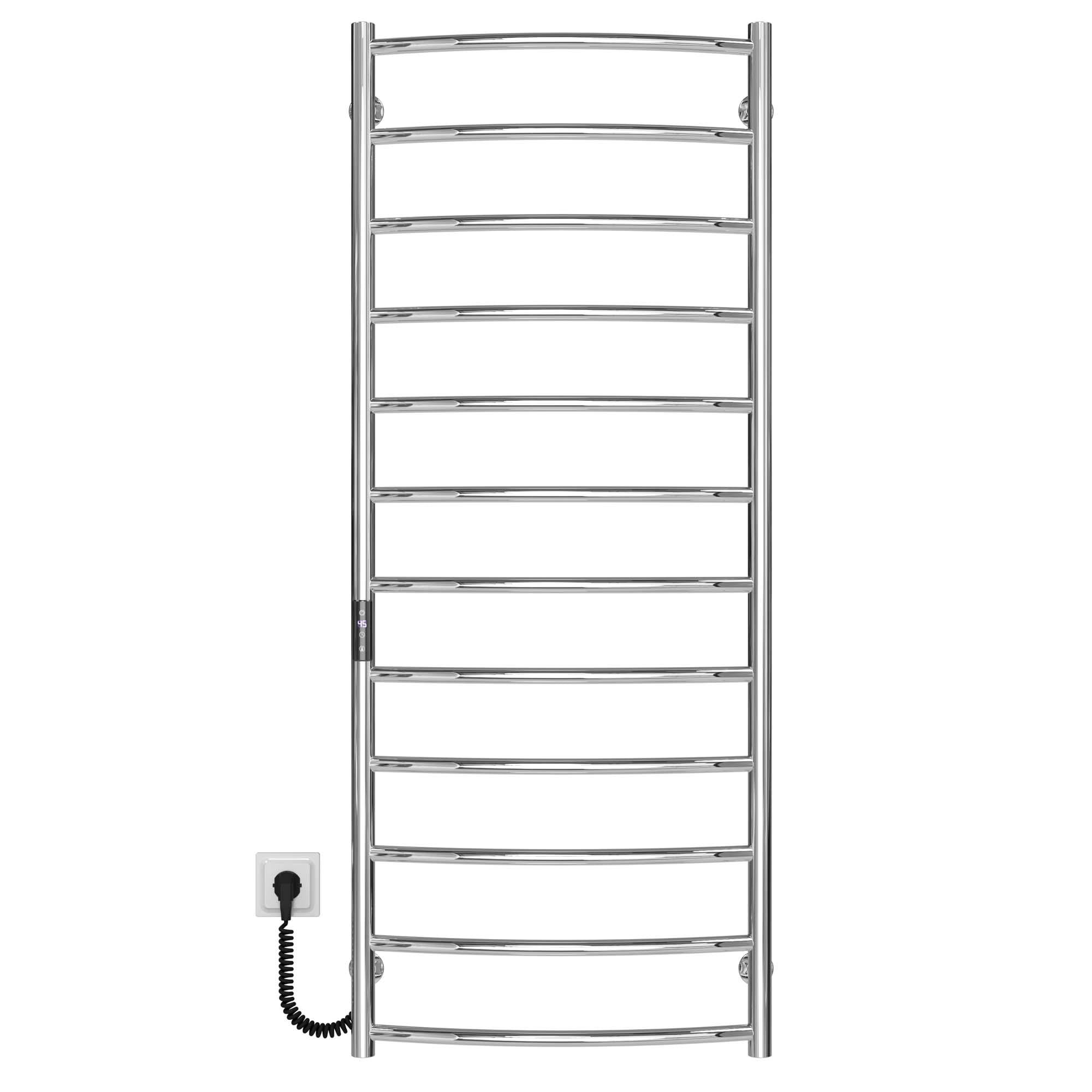 Полотенцесушитель электрический Deffi Классик П12 JD03 левое подключение нержавеющая сталь 500x1300 мм Хром (C.DK.130.50.12.ECL1)