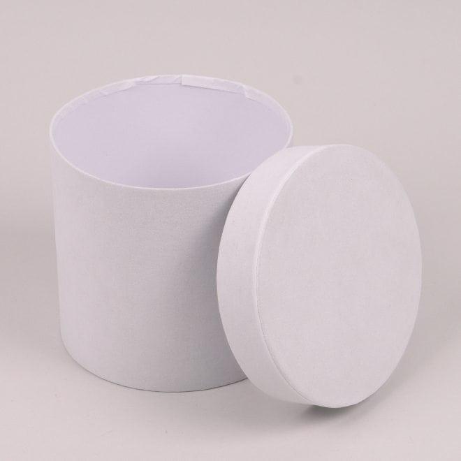 Комплект коробок для цветов Flora велюр 2 шт. Белый (39904) - фото 2 Комплект коробок для цветов Flora велюр 2 шт. Белый (39904) - фото 2