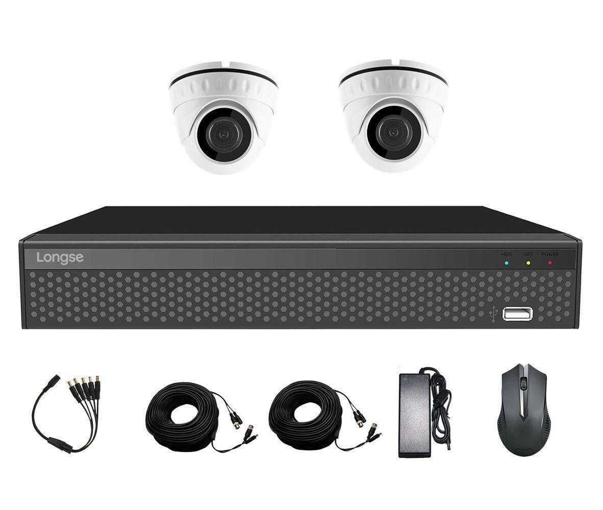 Комплект оборудования для видеонаблюдения Longse XVR2004HD2P500 Quad HD (100040)