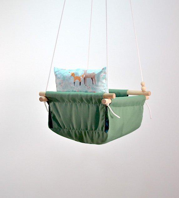 Дитяча гойдалка Infancy Звірята в лісі Оливковий (10059203) - фото 6 Дитяча гойдалка Infancy Звірята в лісі Оливковий (10059203) - фото 6