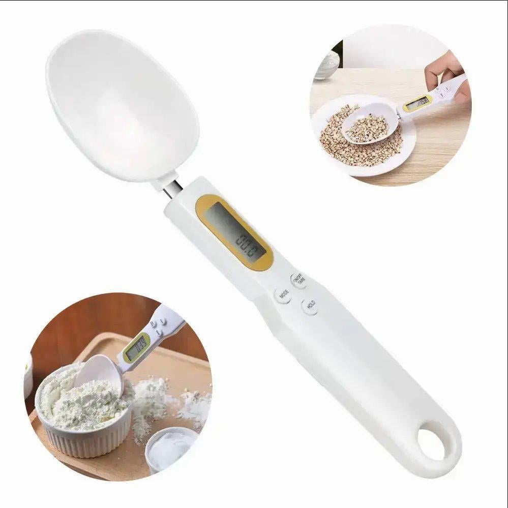 Ложка-весы электронная мерная Digital Spoon Scale с LCD дисплеем до 500 г Белый - фото 6 Ложка-весы электронная мерная Digital Spoon Scale с LCD дисплеем до 500 г Белый - фото 6