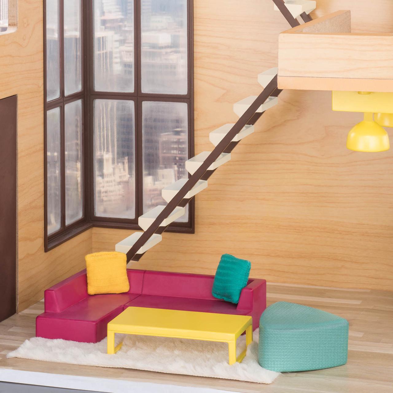 Набір для ляльок LORI Меблі для вітальні (LO37012Z) - фото 3 Набір для ляльок LORI Меблі для вітальні (LO37012Z) - фото 3