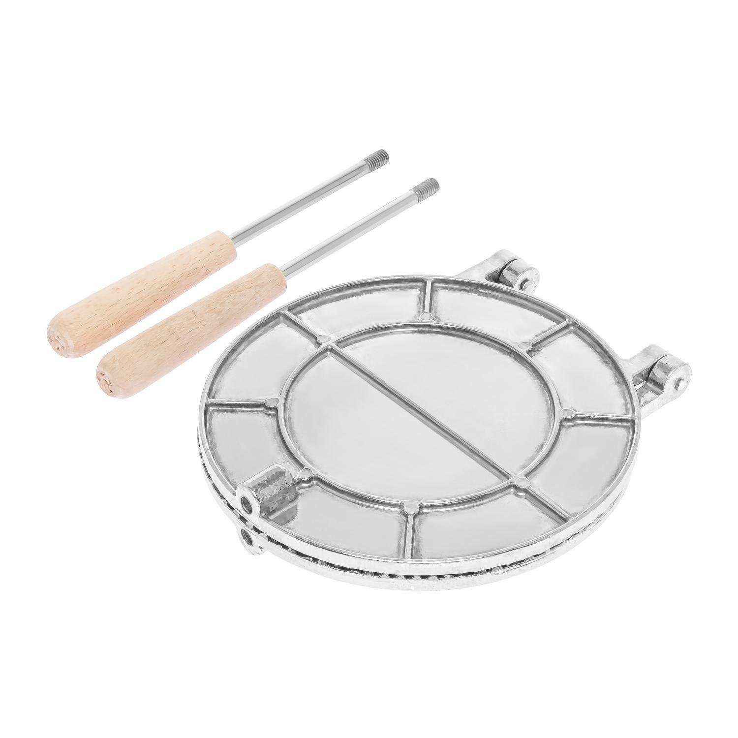 Форма для випічки вафельних коржів для тортових вафель на плиті Ø 18 см зі знімними ручками (28843773) - фото 3 Форма для випічки вафельних коржів для тортових вафель на плиті Ø 18 см зі знімними ручками (28843773) - фото 3