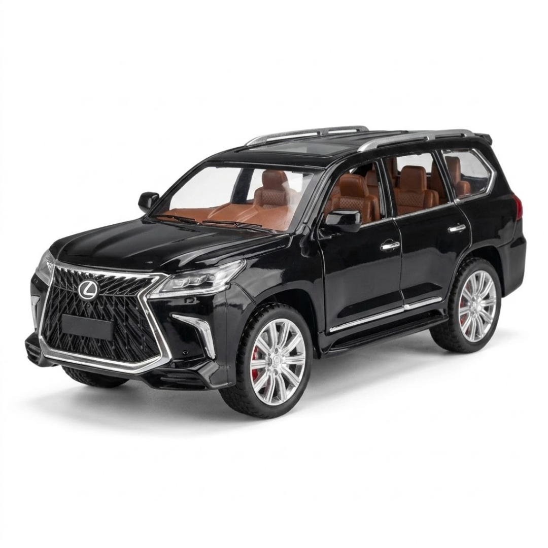 Игрушечная машинка Lexus LX570 1:24 со световыми и звуковыми эффектами инерционна (Q00861)
