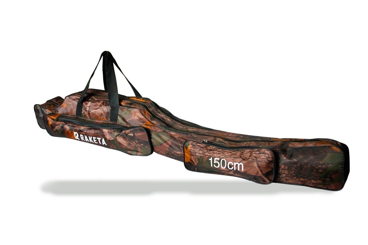 Чохол для вудилищ з котушками Fanatik двосекційний 150 см Raketa камуфляж (2902613322)