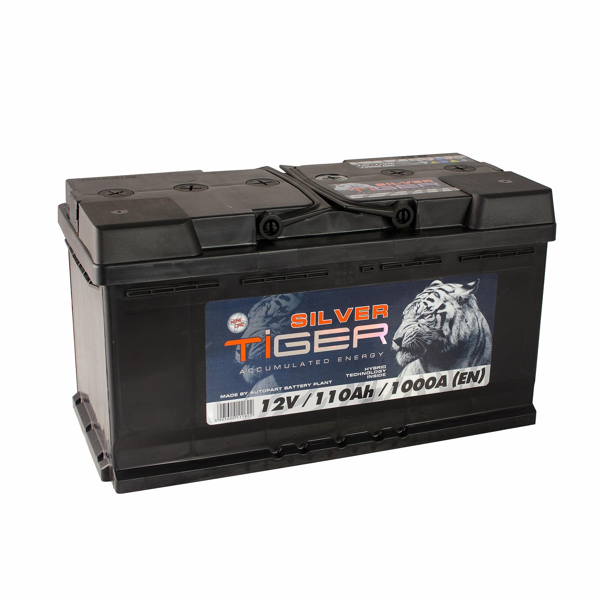 Акумулятор Tiger Silver 110 Ah/12V 0 плюс праворуч