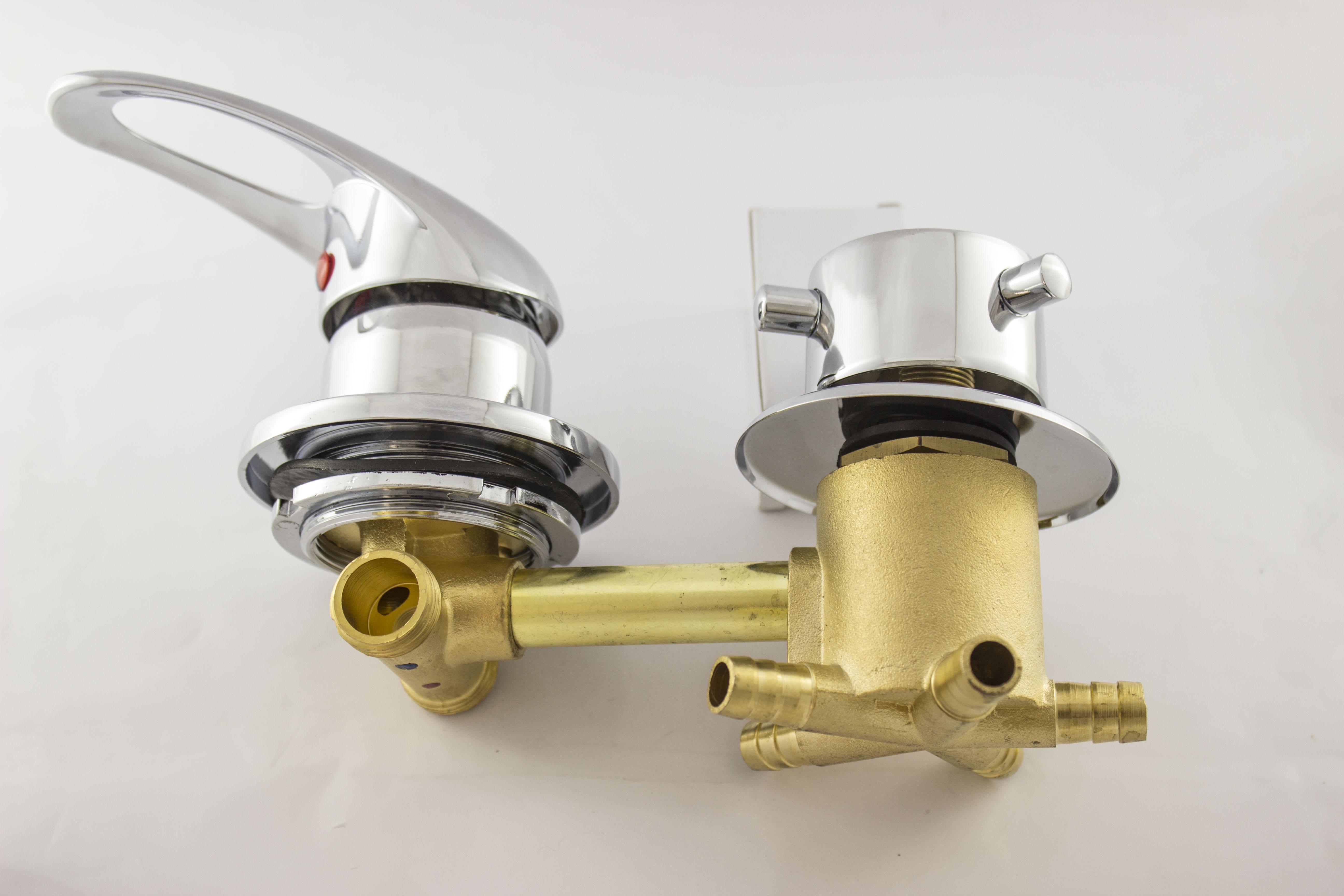 Змішувач для душової кабіни на п'ять положень з штуцерами і 10 см по центрам (С-5\10) - фото 10 Змішувач для душової кабіни на п'ять положень з штуцерами і 10 см по центрам (С-5\10) - фото 10