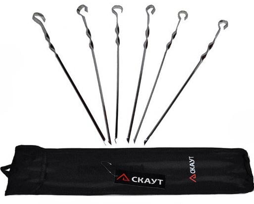 Набор шампуров Kamille Скаут 6 шт. 60 см (10218794)