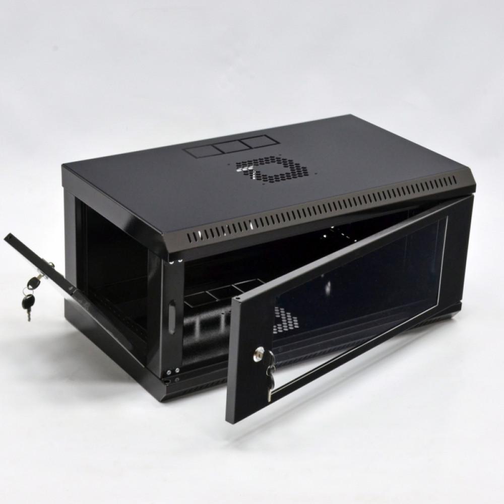 Шкаф 4U акриловое стекло 600х350х284 мм Черный (UA-MGSWL435B) - фото 2 Шкаф 4U акриловое стекло 600х350х284 мм Черный (UA-MGSWL435B) - фото 2