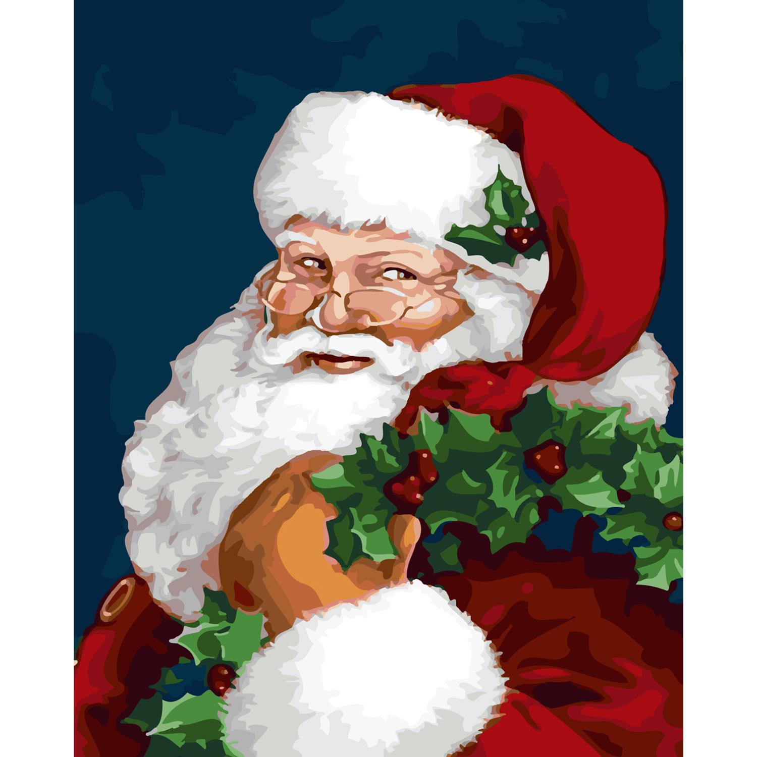 Картина за номерами Strateg Santa Claus 40х50 см (SY6251)