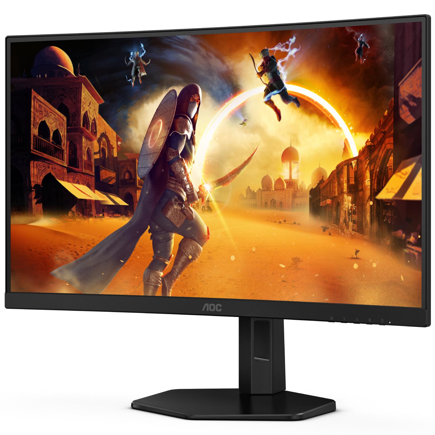 Монитор AOC C27G4ZXU 27" Fast VA изогнутый 280 Hz 2xHDMI DP USB-hub HAS колонки Black (C27G4ZXU) - фото 3 Монитор AOC C27G4ZXU 27" Fast VA изогнутый 280 Hz 2xHDMI DP USB-hub HAS колонки Black (C27G4ZXU) - фото 3
