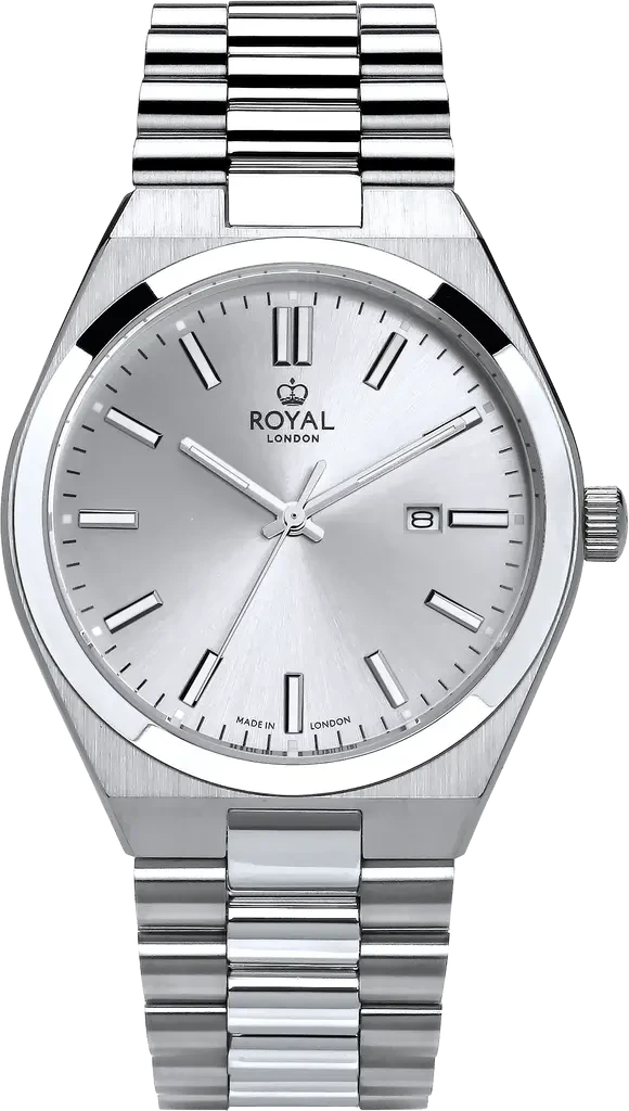 Наручные часы мужские Royal London 41508-02 со стальным корпусом WR 30 м Серебряный (3145756545)