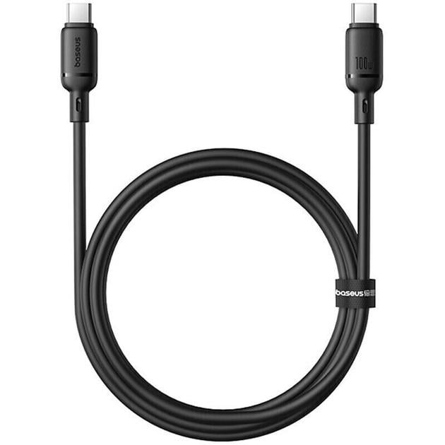 Кабель BASEUS P10377704113-00 Type-C to Type-C 100W 1 м Black (26449422) - фото 3 Кабель BASEUS P10377704113-00 Type-C to Type-C 100W 1 м Black (26449422) - фото 3