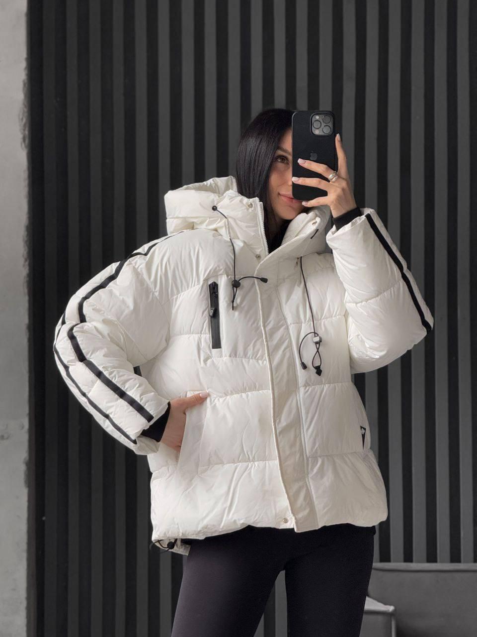 Куртка жіноча зимова до -30°С L-XL Молочний (OV-8169ML-L-XL) - фото 2