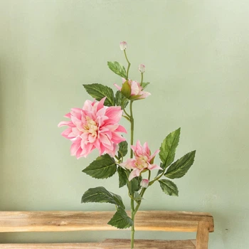 Декоративная ветка Блины 70 см Розовый (709-558)