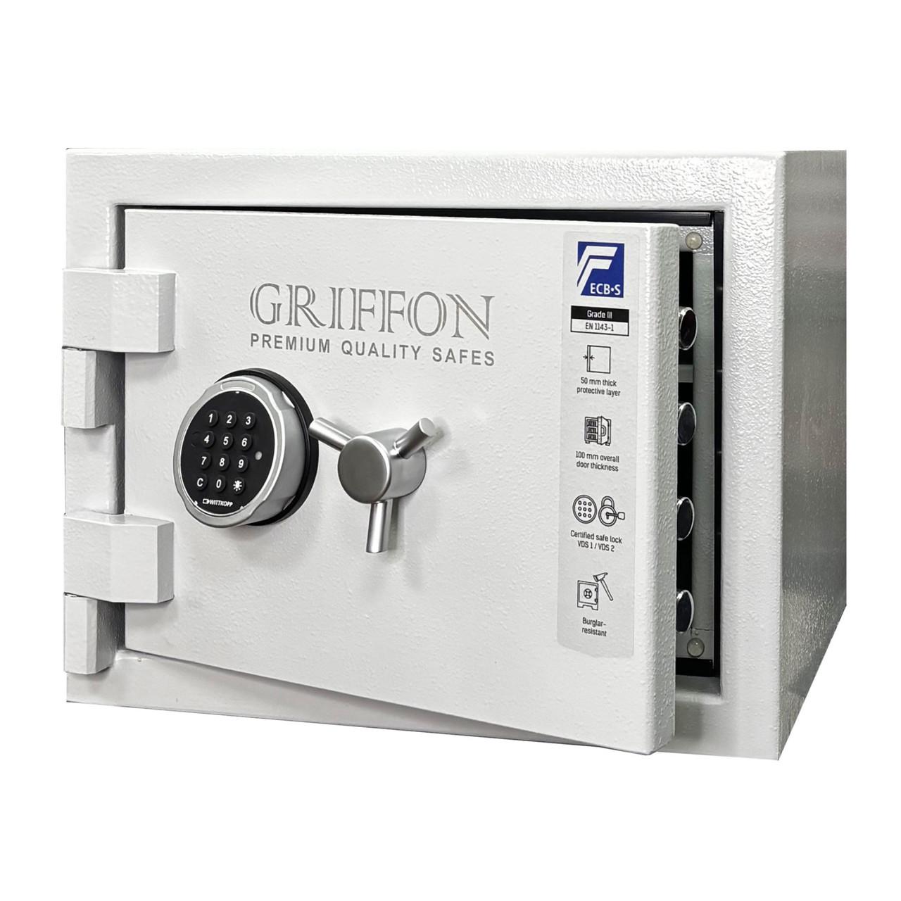 Сейф огневзломостойкий Griffon CLE III.37.E GREY LEFT SIDE (29747388) - фото 3