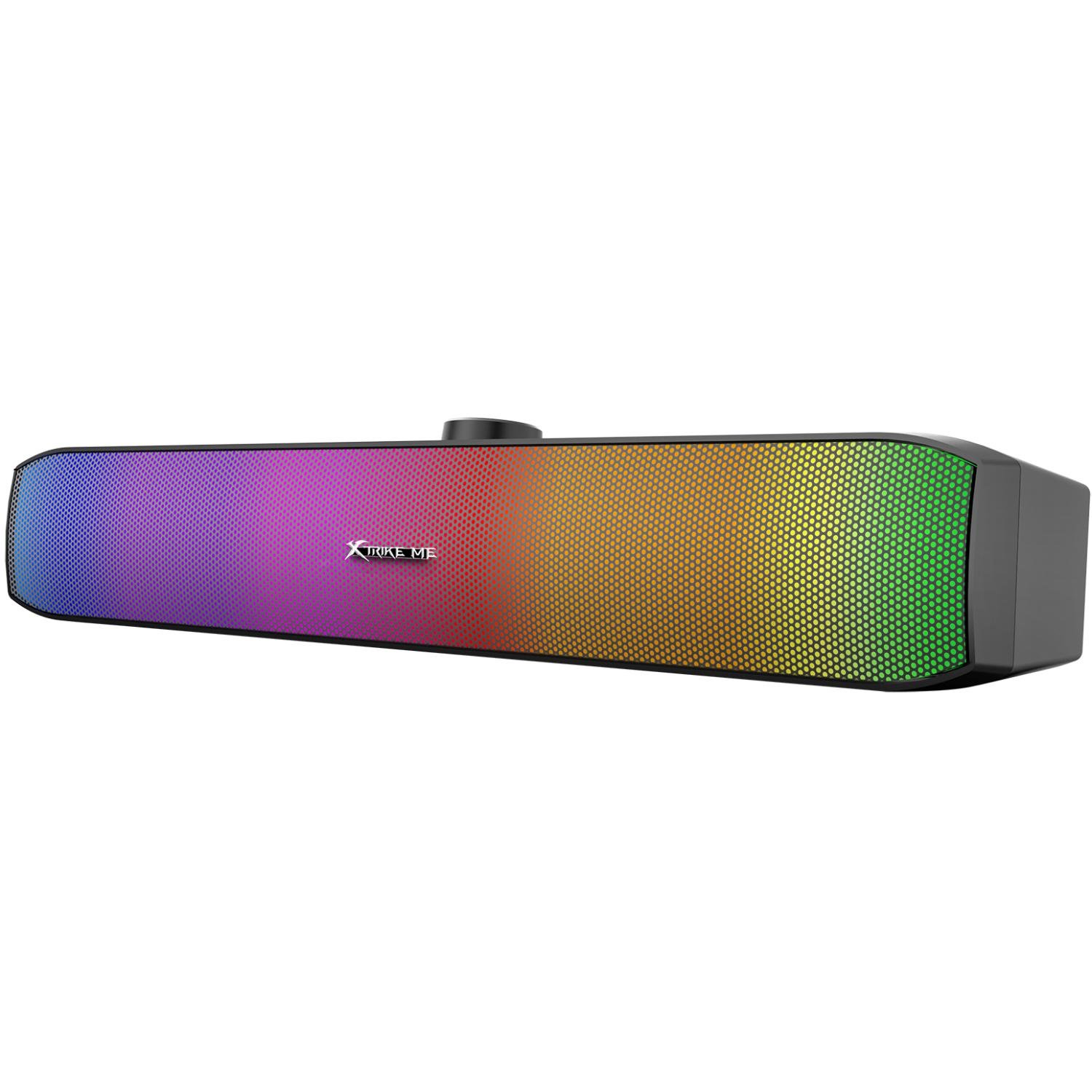 Колонка для ПК саундбар Xtrike ME SK-605 USB LED RGB 3,5 мм 3 Вт Black (26637051)