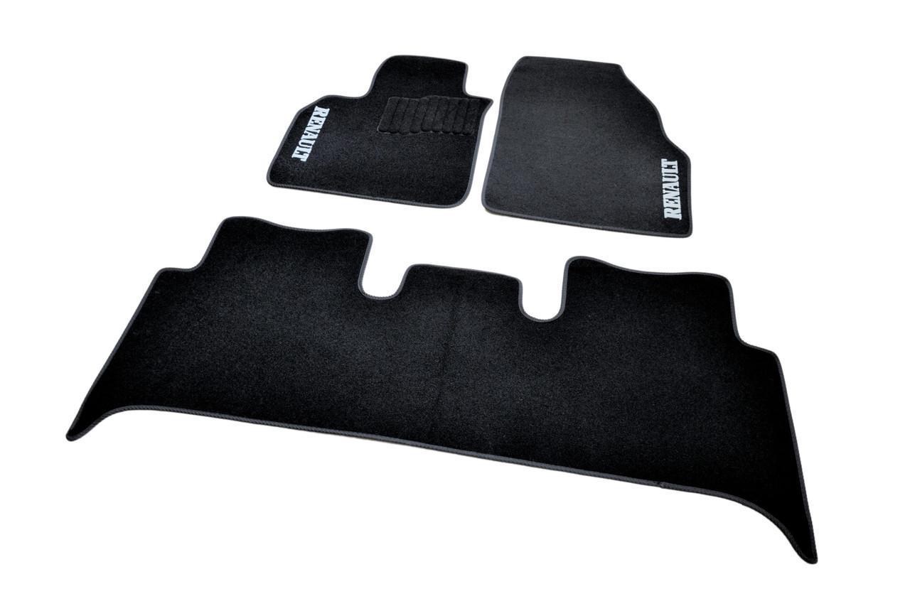 Килимки автомобільні ворсові в салон для Renault Scénic/Grand Scénic II 2003-2009 Чорний (BLCCR1533)