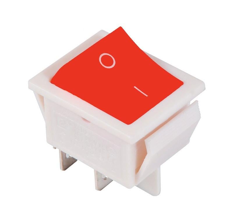 Переключатель TechnoSystems KCD2-201 R/W Red (1554870613)