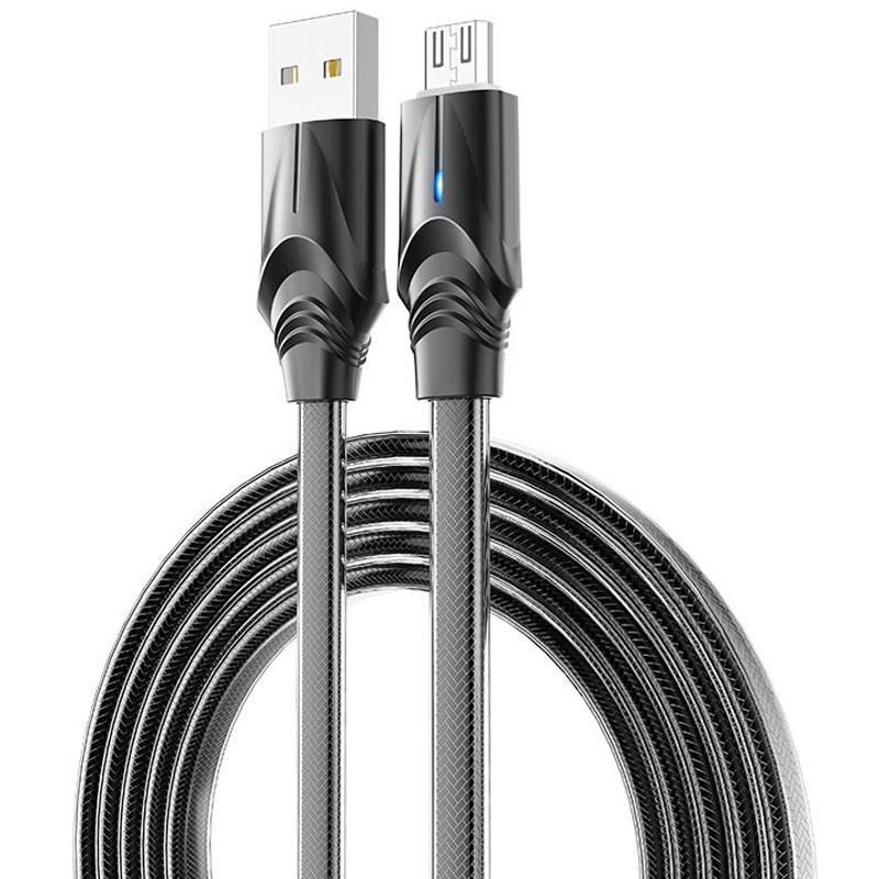 Дата кабель Borofone BU12 Synergy USB to MicroUSB 1,2 м Black Дата кабель Borofone BU12 Synergy USB to MicroUSB 1,2 м Black