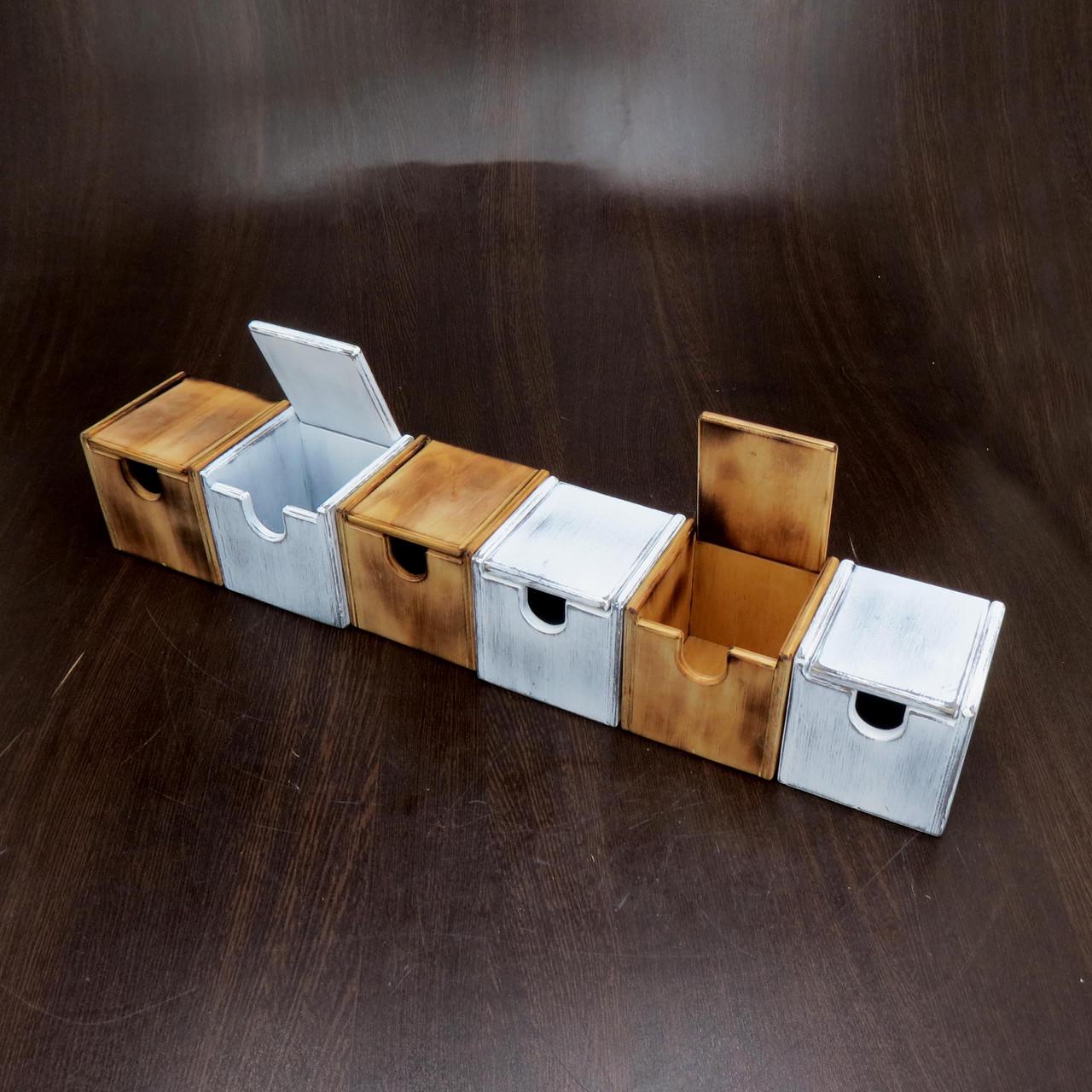 Органайзер для чайных пакетиков из дерева Темза 6 Бенгала/Шебби (ЧАЙ-06012721)