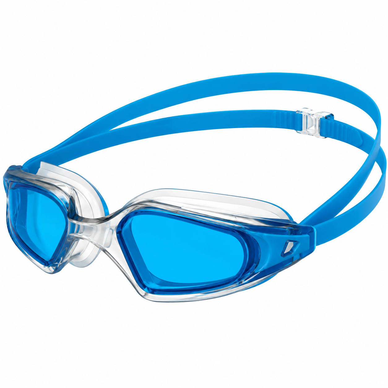 Очки для плавания Speedo HYDROPULSE GOG AU CLEAR/Blue OSFM Голубой/Прозрачный (38100479)