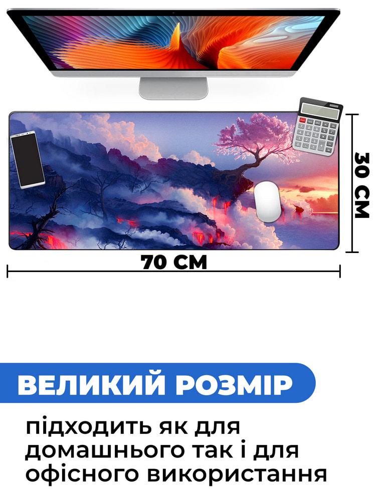 Килимок для мишки SHLab Виверження Вулкану 70х30 см (31020) - фото 3