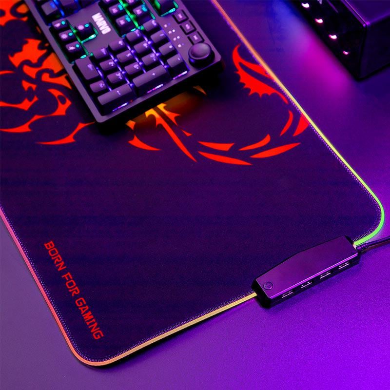 Коврик для мыши MARVO MG011 RGB Gaming Mouse Pad 80х30 см Черный - фото 6