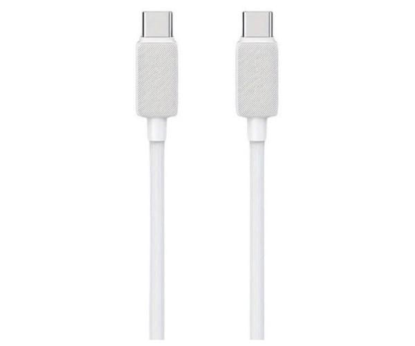 Кабель Data Usams US-SJ696 60W Type-C-Type-C 2 м White (06SJ696USB02)