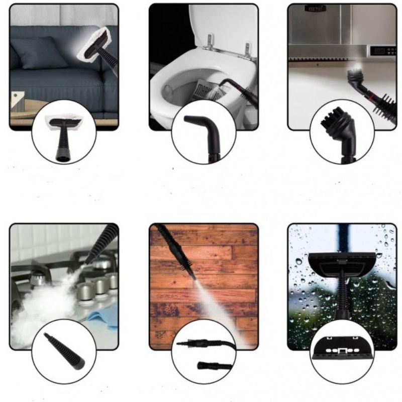 Пароочиститель Steam Cleaner Pro 6в1 функция отпаривателя 1000W (tf7410) - фото 12 Пароочиститель Steam Cleaner Pro 6в1 функция отпаривателя 1000W (tf7410) - фото 12