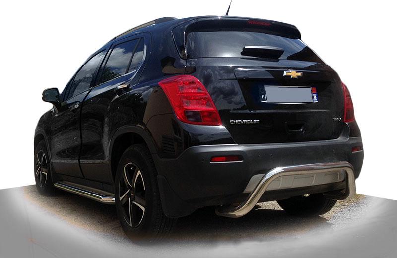Задняя дуга AK007 CAN для Chevrolet Trax 2012-2023 гг. нержавеющая сталь Хром