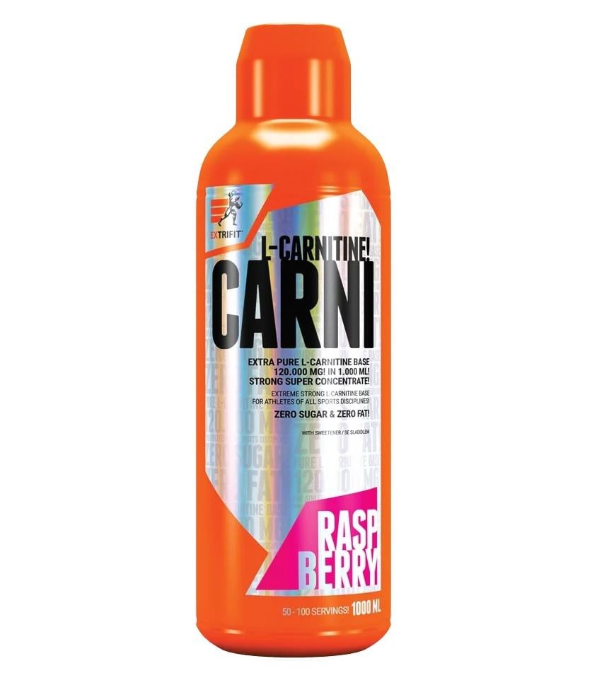 Жироспалювач для спорту Extrifit Carni Liquid 120000 1000 мл 100 порцій Raspberry