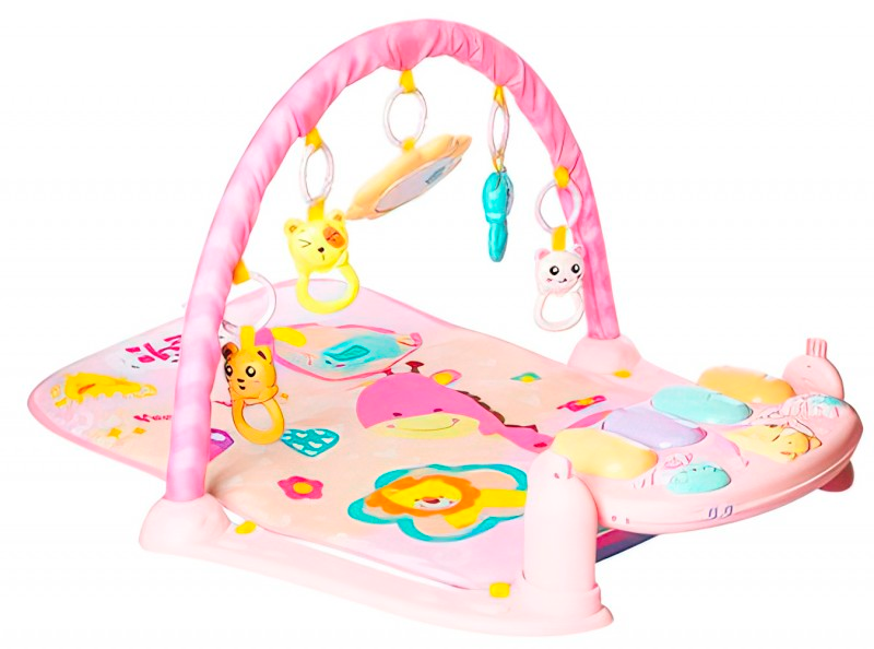 Коврик игровой для младенца Bambi размер 82х48 см Розовый (63-75-1150)