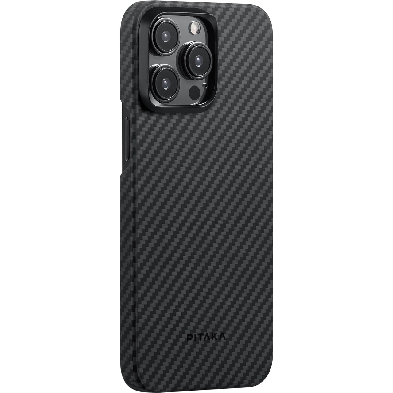 Чохол накладка Pitaka MagEZ Case 4 Twill 1500D for iPhone 15 Pro Max, Black/Grey (KI1501PM) - фото 2