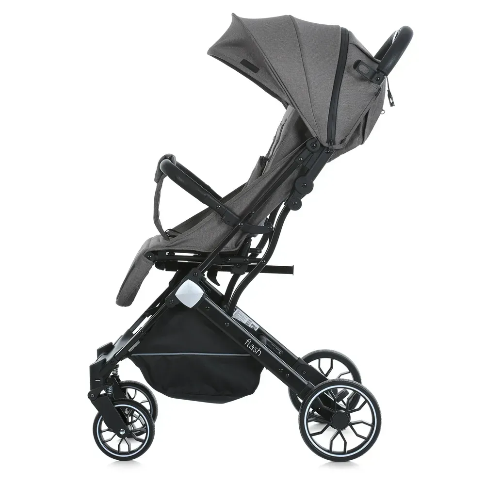 Коляска детская Flash Chocolate прогулочная с чехлом на ножки Коричневый (M 5727-1) - фото 4 Коляска детская Flash Chocolate прогулочная с чехлом на ножки Коричневый (M 5727-1) - фото 4