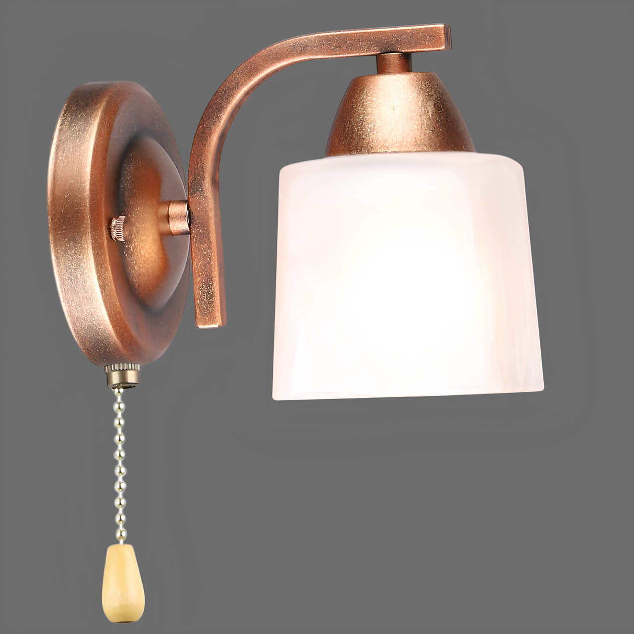 Бра Valeso с веревочным выключателем на корпусе под лампу Е27 Медный (B A1505/1W)