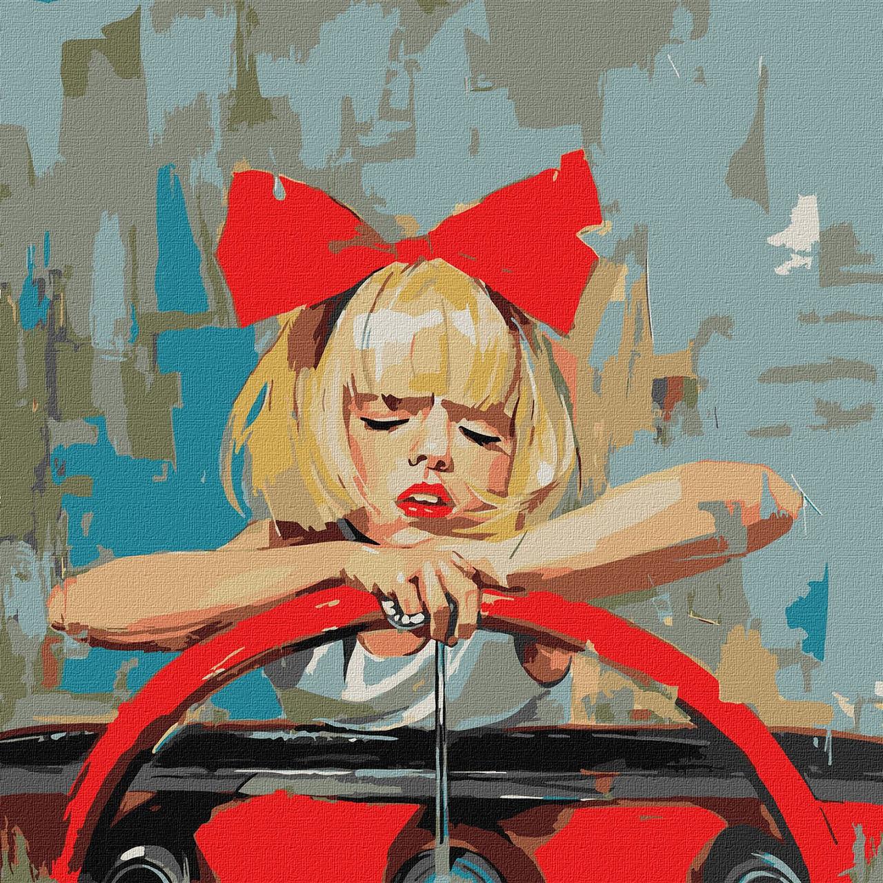 Картина по номерам Ideyka Крутая девчонка 50х50 см (2824290065)