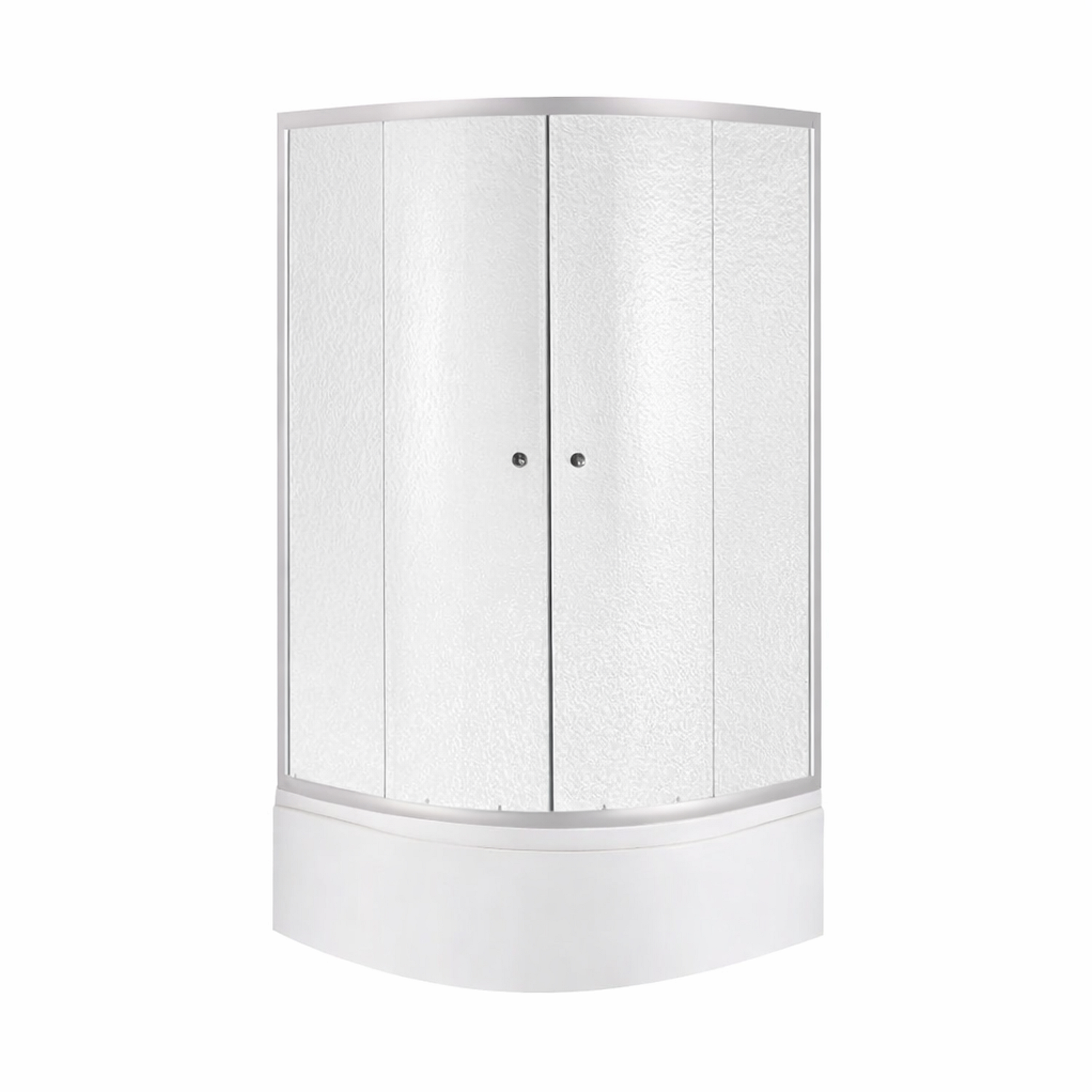 Душевая кабина Latwa SC80x80.SAT.HIGH.FR полукруглое стекло Frost 4 мм/душевой поддон Kapielka ST 80x80x41 см с панелью Lidz (2552208742)