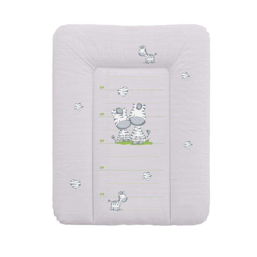 Матрас пеленальный Cebababy Basic line W-143-002-260 Зебра 50x70 см Серый