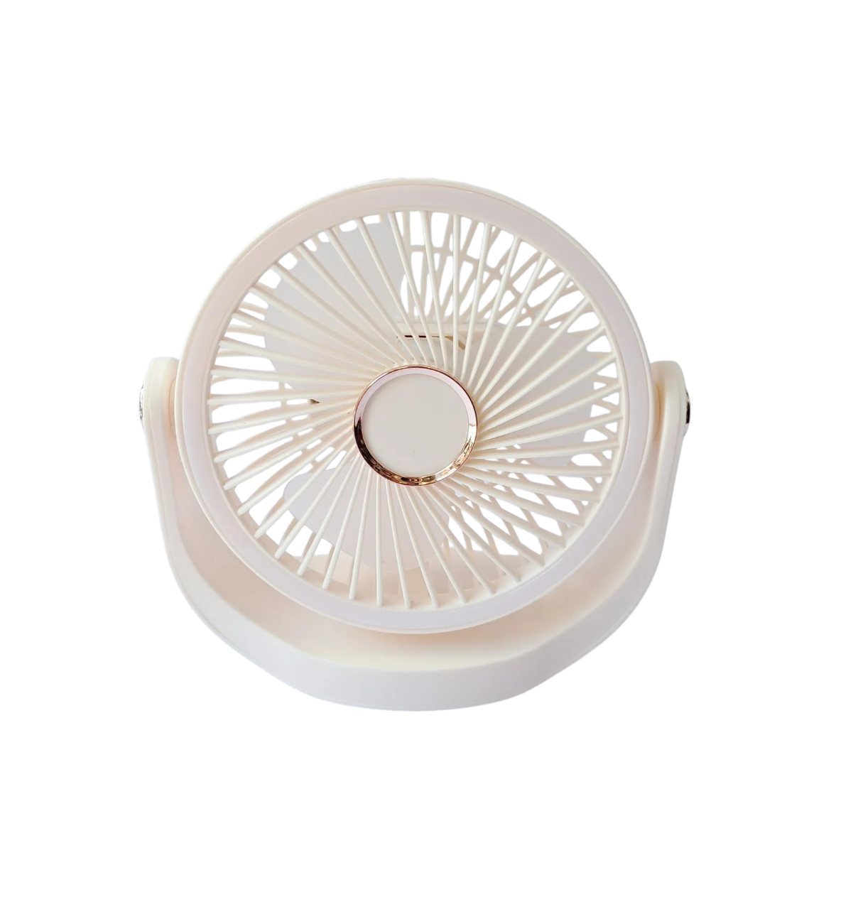 Вентилятор акумуляторний з підсвічуванням USB та обертанням 360° 1200 mah (SAM-4445)